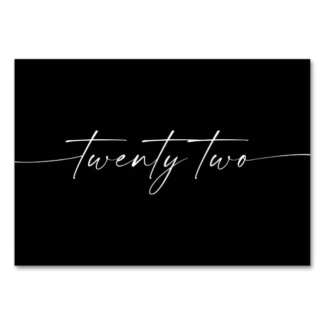 Tarjetas de tabla de guiones minimales elegantes n (Anverso)