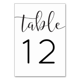 Tarjetas de tabla de guiones rusos números de tabl
