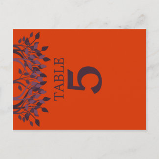 Tarjetas de tabla de hojas de ciruelas y Naranjas 