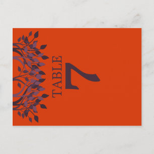 Tarjetas de tabla de hojas de ciruelas y Naranjas