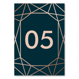 Tarjetas de tabla de números de Boda de diamantes 