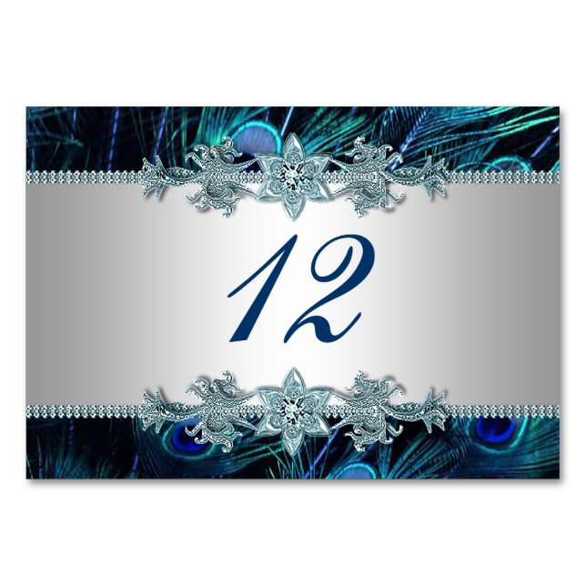 Tarjetas de tabla de pavo real (Anverso)