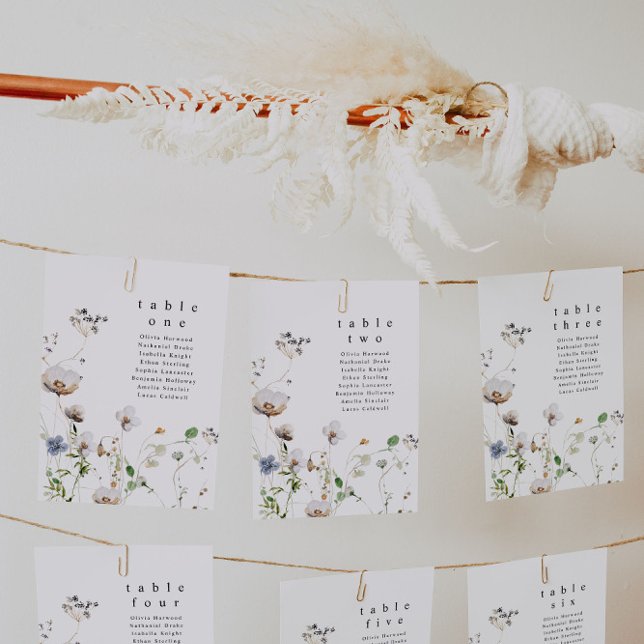 Tarjetas de tabla floral de color de agua (Subido por el creador)