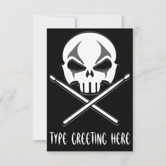 Tarjetas de tambor personalizadas para invitacione