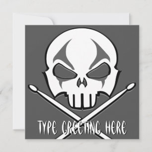 Tarjetas de tambor personalizadas para invitacione