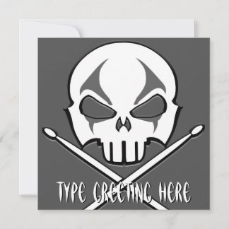 Tarjetas de tambor personalizadas para invitacione