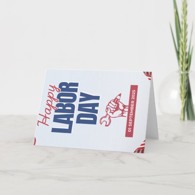 Tarjetas de Tankyou Día de trabajo (Anverso)