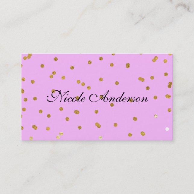 Tarjetas de Tarjeta Personalizadas con Confeti de  (Anverso)