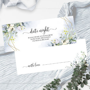 Tarjetas de Tarro de Noche de Cita de Ducha de Nov