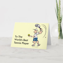 Tarjetas de tenis divertidas para hombres y niños