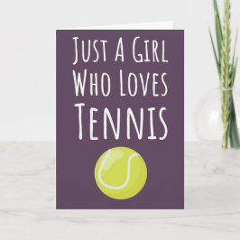 Tarjetas de Tenis Lindas Para Chicas Niñas Ella De