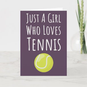 Tarjetas de Tenis Lindas Para Chicas Niñas Ella De