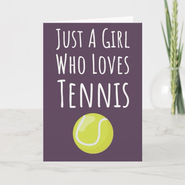 Tarjetas de tenis lindas para niñas, niños, sus de (Anverso)
