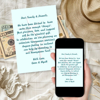 Tarjetas de texto de pozo de deseos para boda