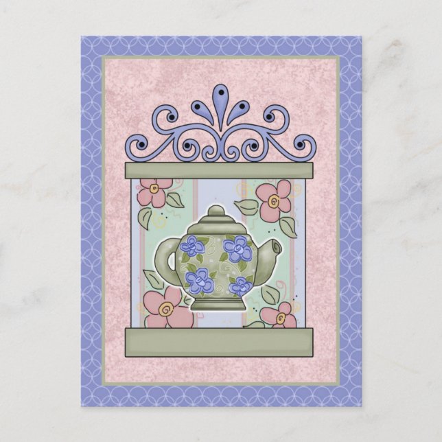Tarjetas de tiempo de té, rehenes, tees, GIfts (Anverso)