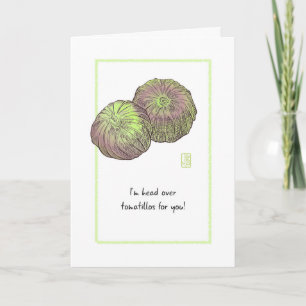 Tarjetas de Tomatillos "Estoy loco por ti"
