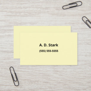 Tarjetas de trabajo amarillas de luz sólida