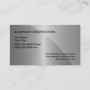 Tarjetas de trabajo de construcción de aluminio