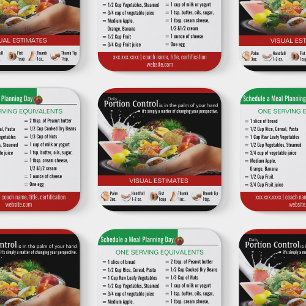 Tarjetas de trabajo de nutrición de entrenamiento