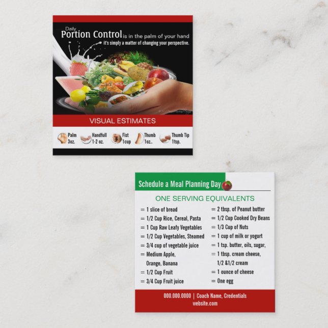 Tarjetas de trabajo de nutrición de entrenamiento (Anverso / Reverso)