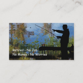 Tarjetas de trabajo de retiro de pesca para hombre