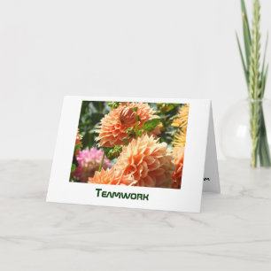 tarjetas de TRABAJO EN EQUIPO Agrega tu Texto o En