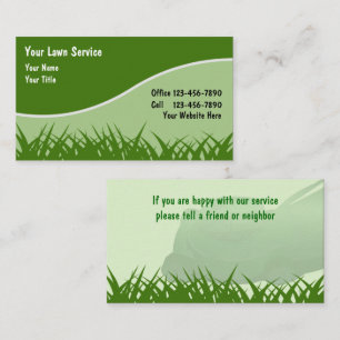 Tarjetas de trabajo Lawn