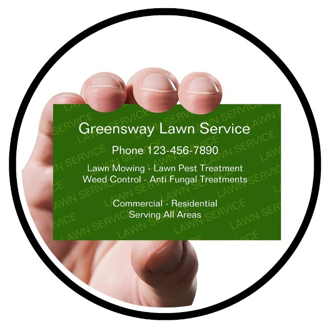 Tarjetas de trabajo Lawn Mowing Care (Subido por el creador)