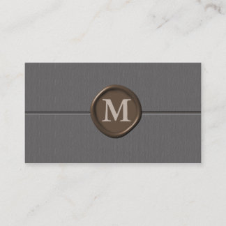 tarjetas de trabajo monograma - Personalizado