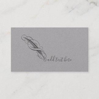 Tarjetas de trabajo para autores de quill de pluma