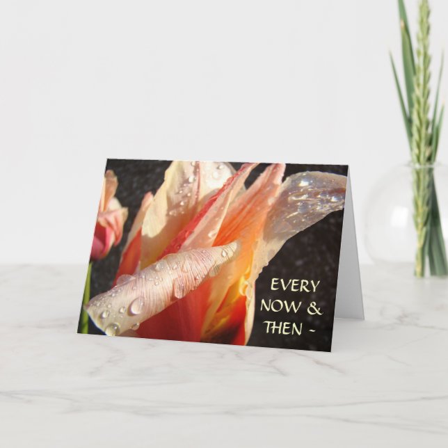 Tarjetas de Tulipanes Feliz de tener un jefe como  (Anverso)