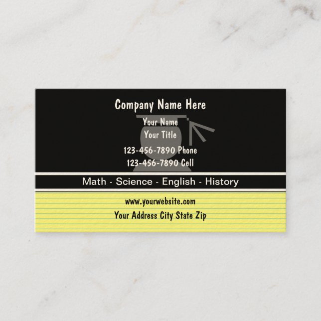Tarjetas de tutoría (Anverso)