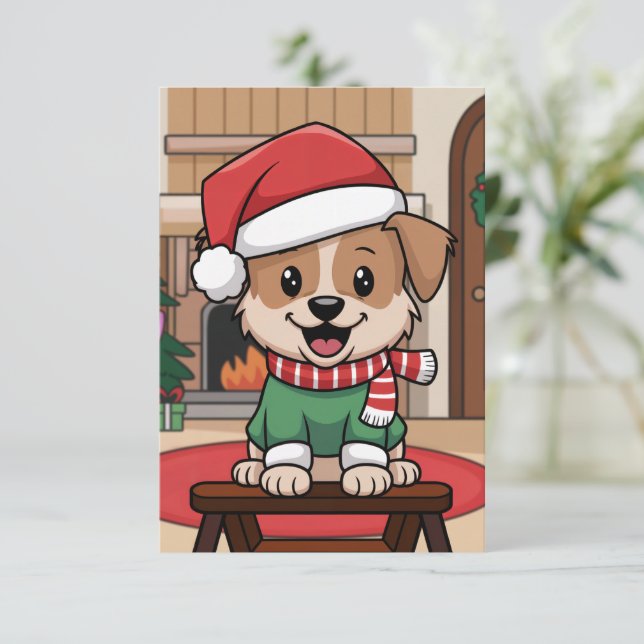 Tarjetas de vacaciones con fotos personalizadas (Anverso de pie)
