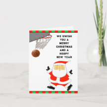 Tarjetas de vacaciones de baloncesto