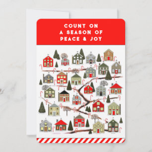 Tarjetas de vacaciones de calendario de Adviento d