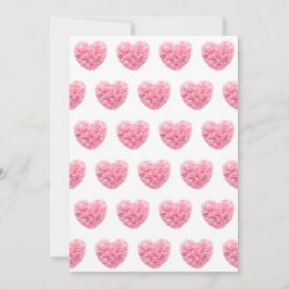 Tarjetas de vacaciones de corazones rosados