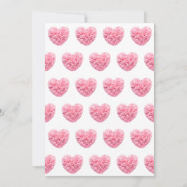 Tarjetas de vacaciones de corazones rosados