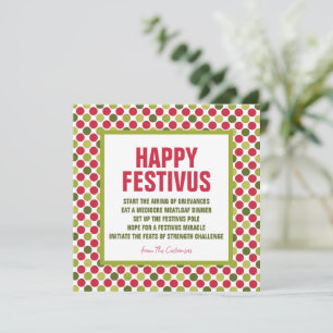 Tarjetas de vacaciones de Festivus 
