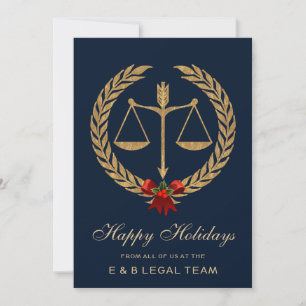 Tarjetas de vacaciones de firma de abogados