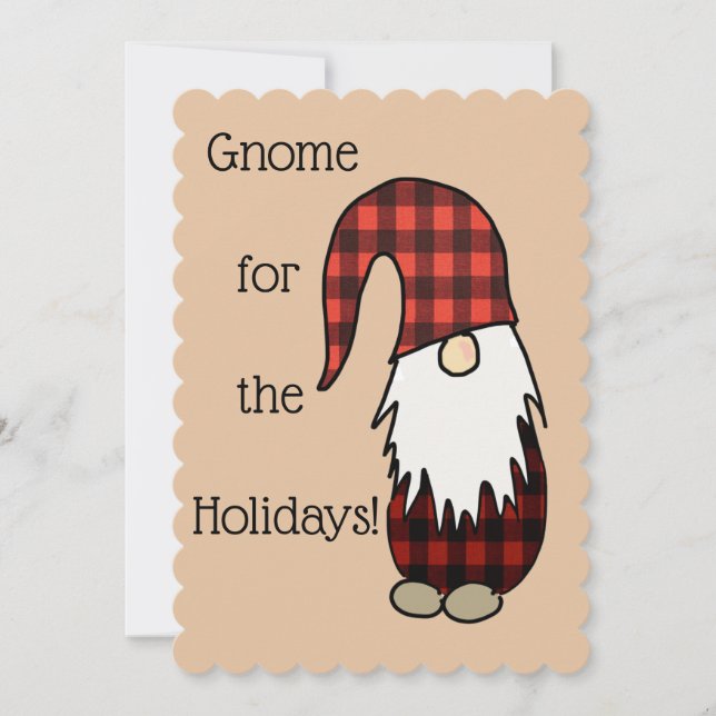 Tarjetas de vacaciones de Gnome Tomte (Anverso)