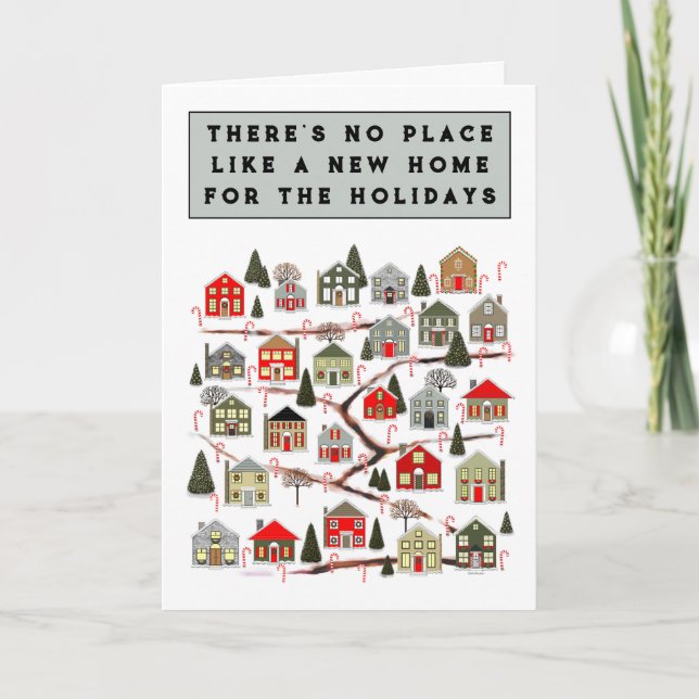 Tarjetas de vacaciones de la agencia inmobiliaria  (Anverso)