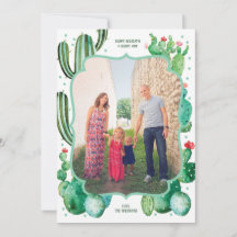 Tarjetas de vacaciones de los Navidades de Desert