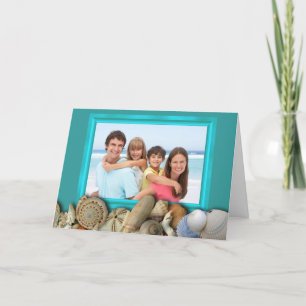 Tarjetas de vacaciones de marco fotográfico de la