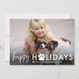 Tarjetas de vacaciones de mascotas EDITABLES DE CO