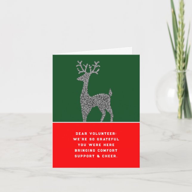 Tarjetas de vacaciones de Navidades de reconocimie (Anverso)