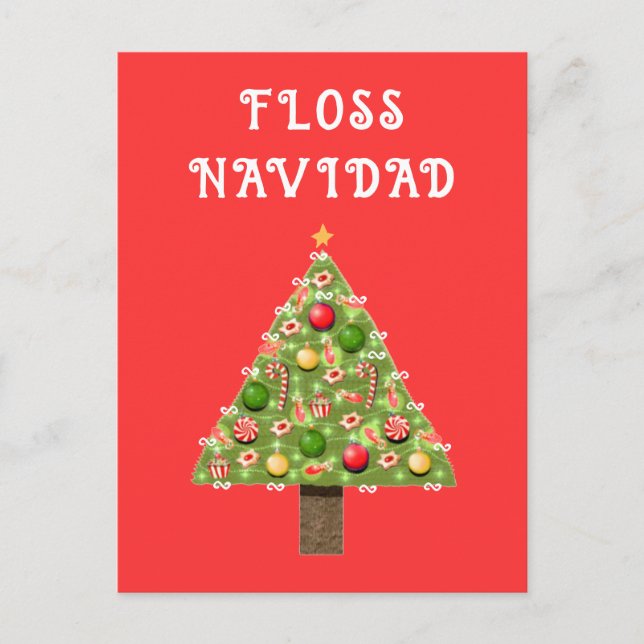 Tarjetas de vacaciones de Navidades dentistas (Anverso)