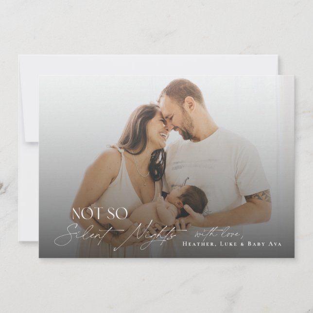 Tarjetas de vacaciones de recién nacido (Anverso)