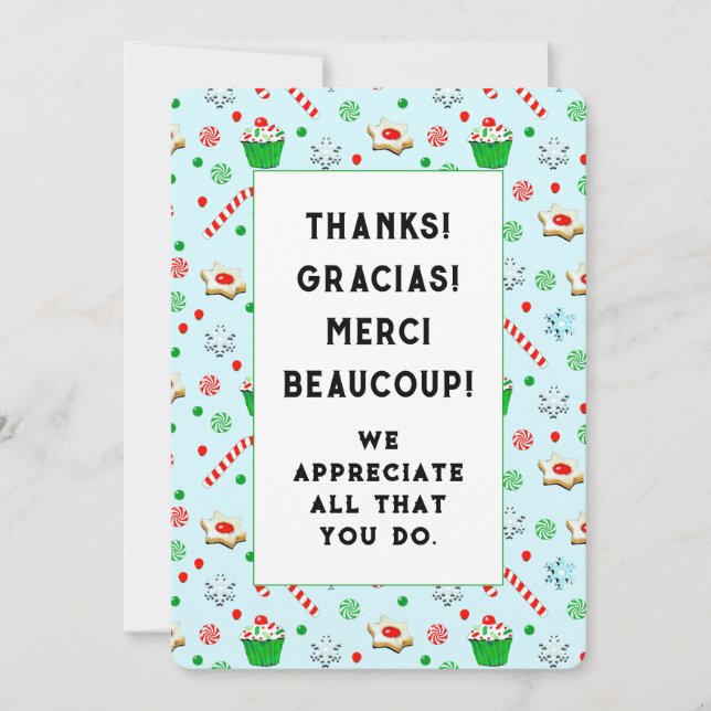 Tarjetas de vacaciones de reconocimiento voluntari (Anverso)