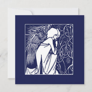 Tarjetas de vacaciones del ángel Nouveau de Beards