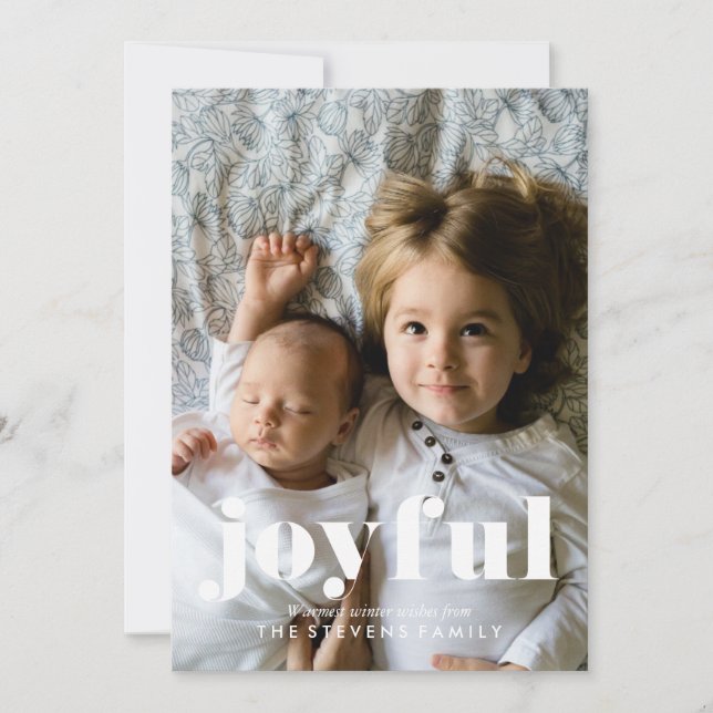 Tarjetas de vacaciones familiares de fotos de Pine (Anverso)